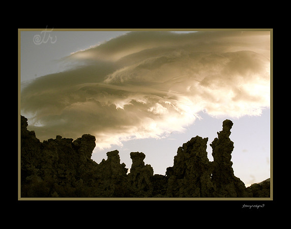 Tufa silhouette at Mono Lake