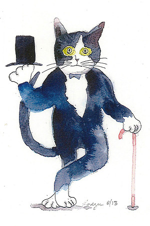 Top hat cat